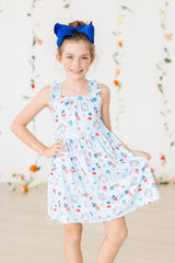 Baby You're a Firework Ruffle Cross Back Dress - Mila & Rose ®