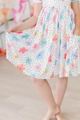 Dots & Daisies S/S Pocket Twirl Dress