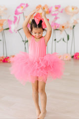 Neon Pink Tank Tutu Leotard