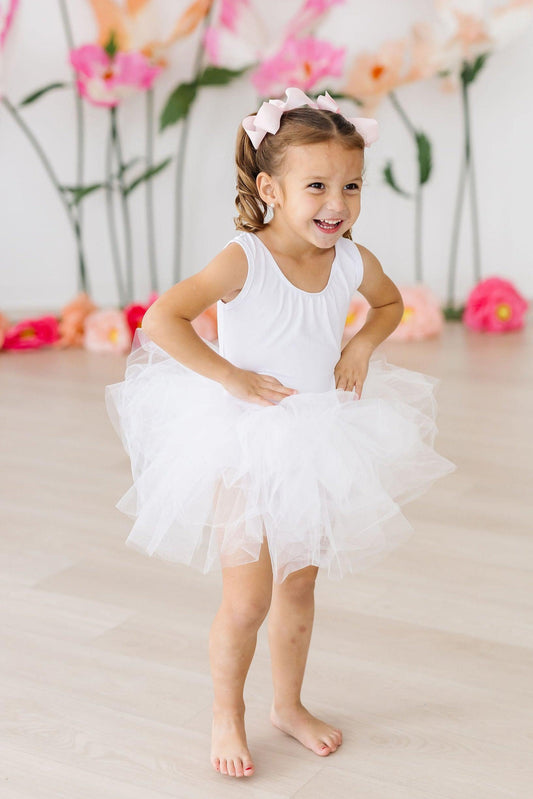 White Tank Tutu Leotard