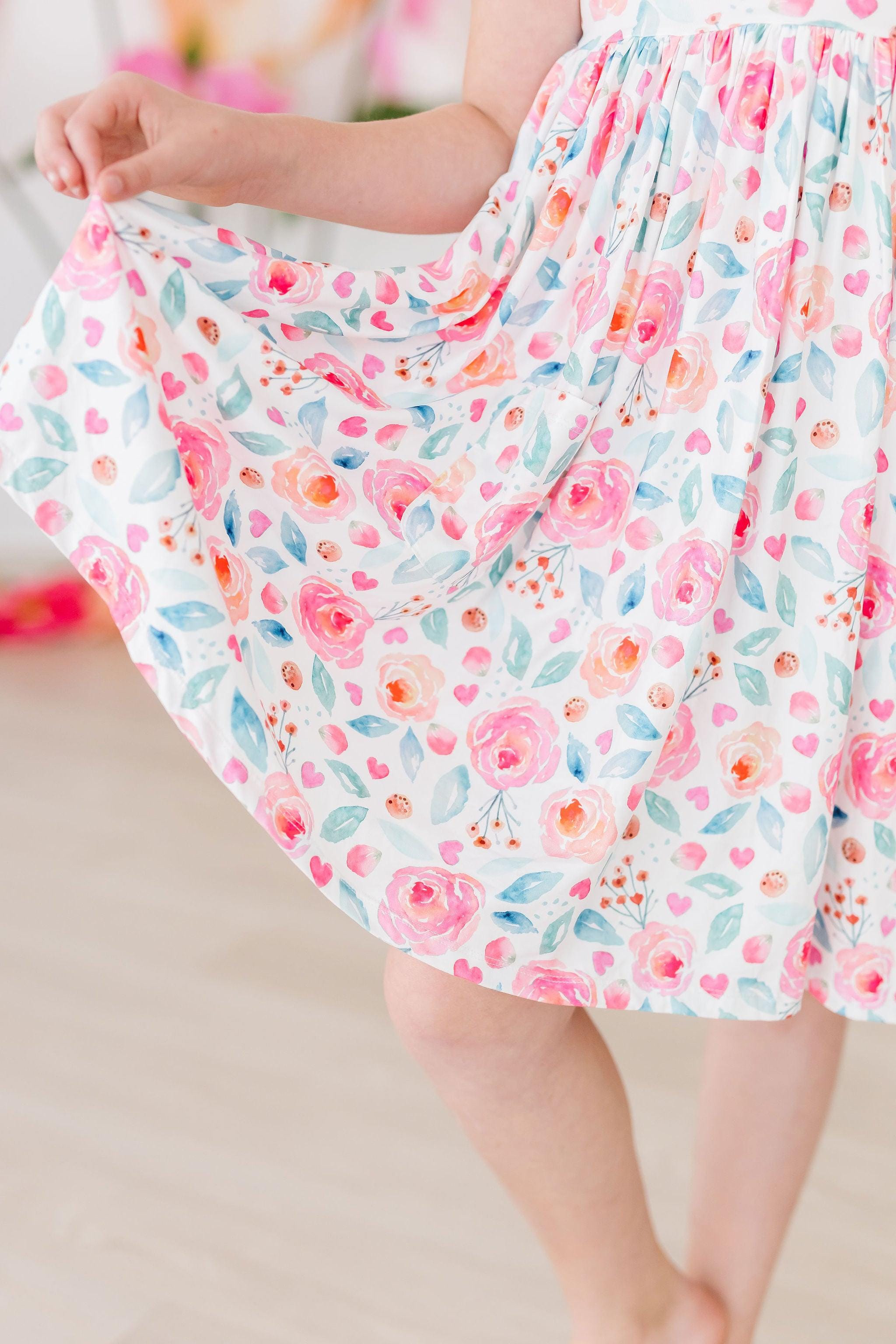 Rosettes S/S Pocket Twirl Dress - Mila & Rose ®