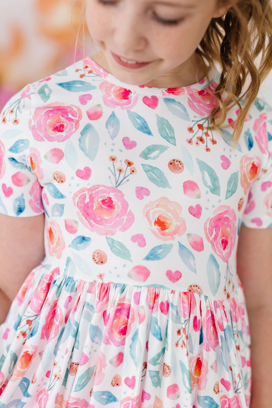 Rosettes S/S Pocket Twirl Dress - Mila & Rose ®