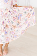 Peanut Butter Jelly Time S/S Pocket Twirl Dress