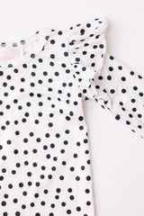 Scattered Dot L/S Flutter Bodysuit