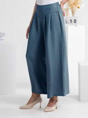 Wide Leg Elastic Waist Pants Trendsi