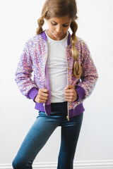 Purple Sequin Jacket - Mila & Rose ®