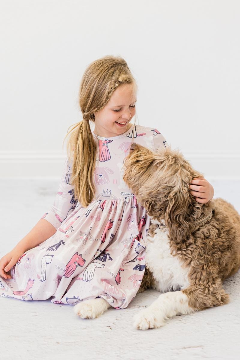 Puppy Party Pocket Twirl Dress - Mila & Rose ®