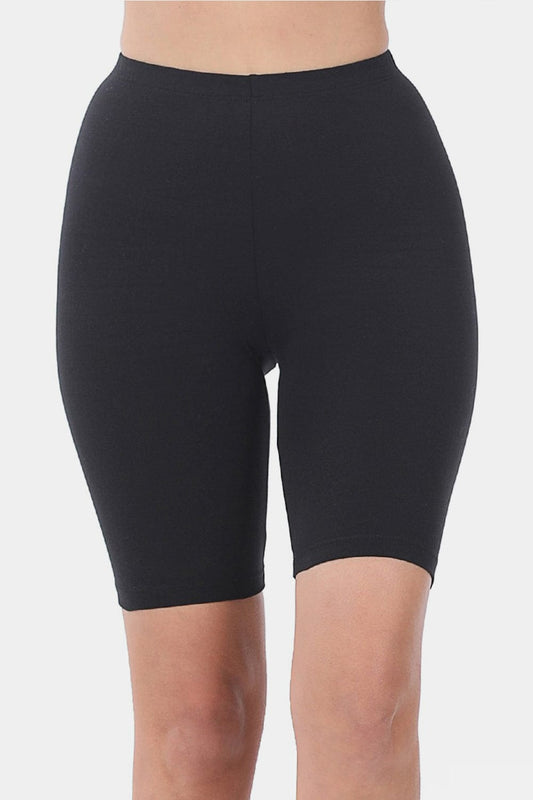 Pantalones cortos de ciclista de cintura alta Zenana