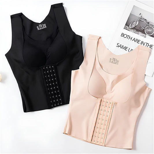 Basic Bae Scoop Neck Shapewear Tank with Removable Paddings - Trendsi