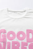 GOOD VIBES Round Neck Half Sleeve T-Shirt - Flyclothing LLC