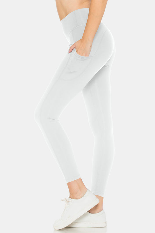 Leggings Depot High Waist Leggings with Pockets Trendsi