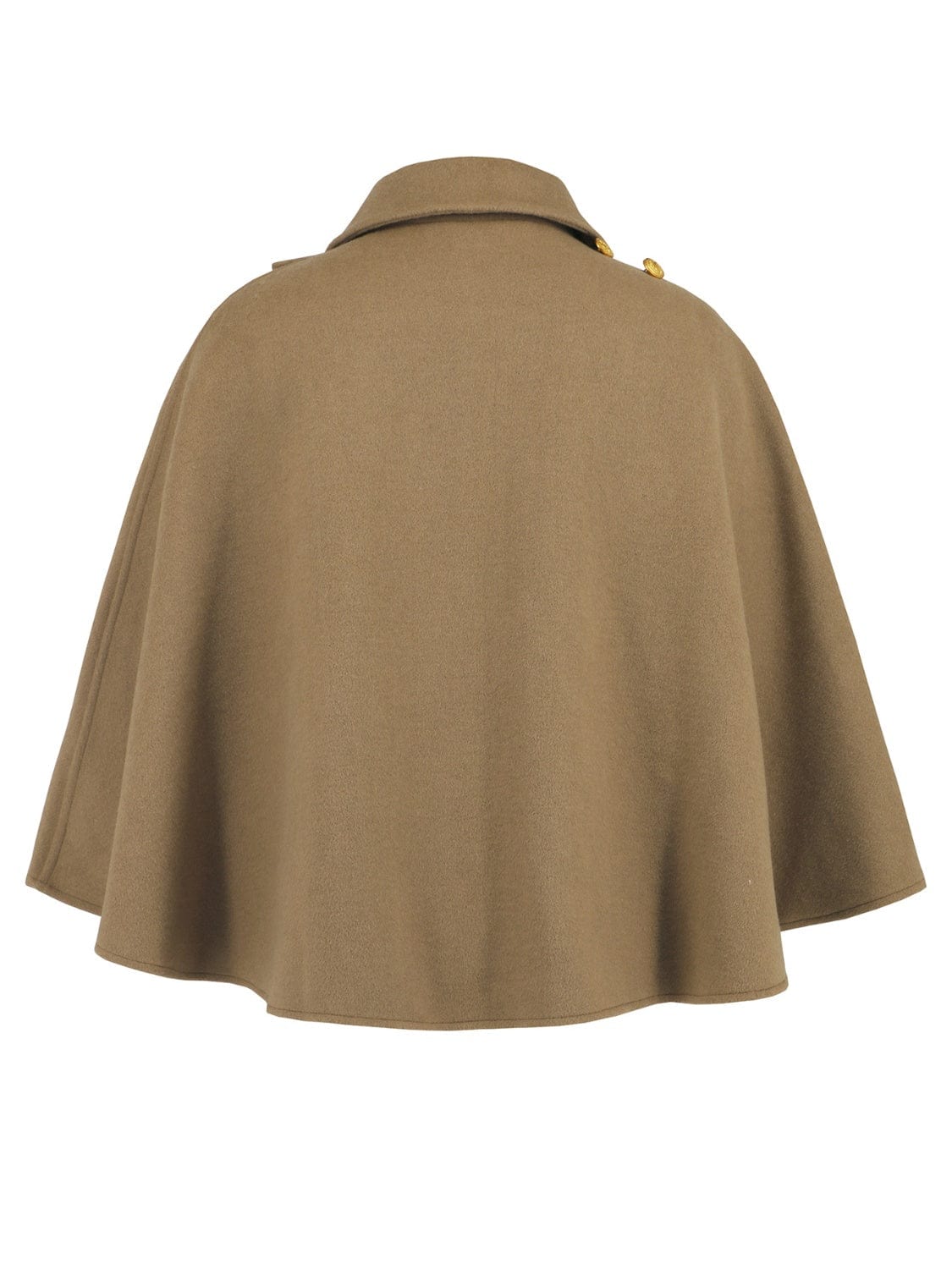 Collared Neck Cropped Cape - Trendsi