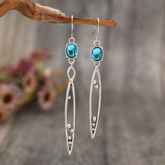 Alloy Rhinestone Asymmetric Earrings - Trendsi