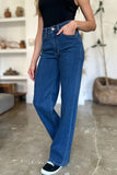 Judy Blue Full Size High Rise Straight Jeans - Trendsi