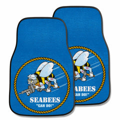 U.S. Navy Front Carpet Car Mat Set - 2 Pieces, Seabees