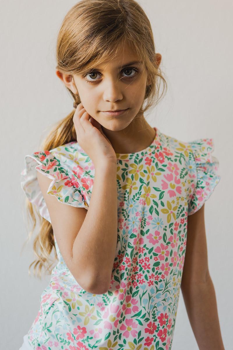 Daffodils S/S Ruffle Tee - Mila & Rose ®