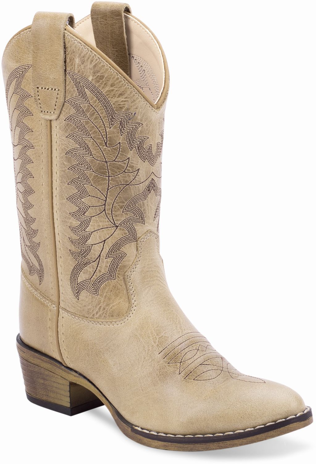 Old West Cactus Ivory Children's Western Boots