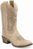 Old West Cactus Ivory Children's Western Boots