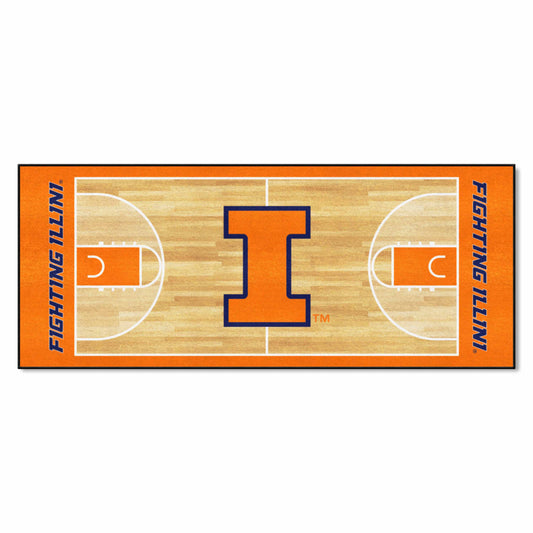 Illinois Illini Court Runner Rug - 30in. x 72in.