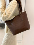 PU Leather Large Tote Bag Trendsi