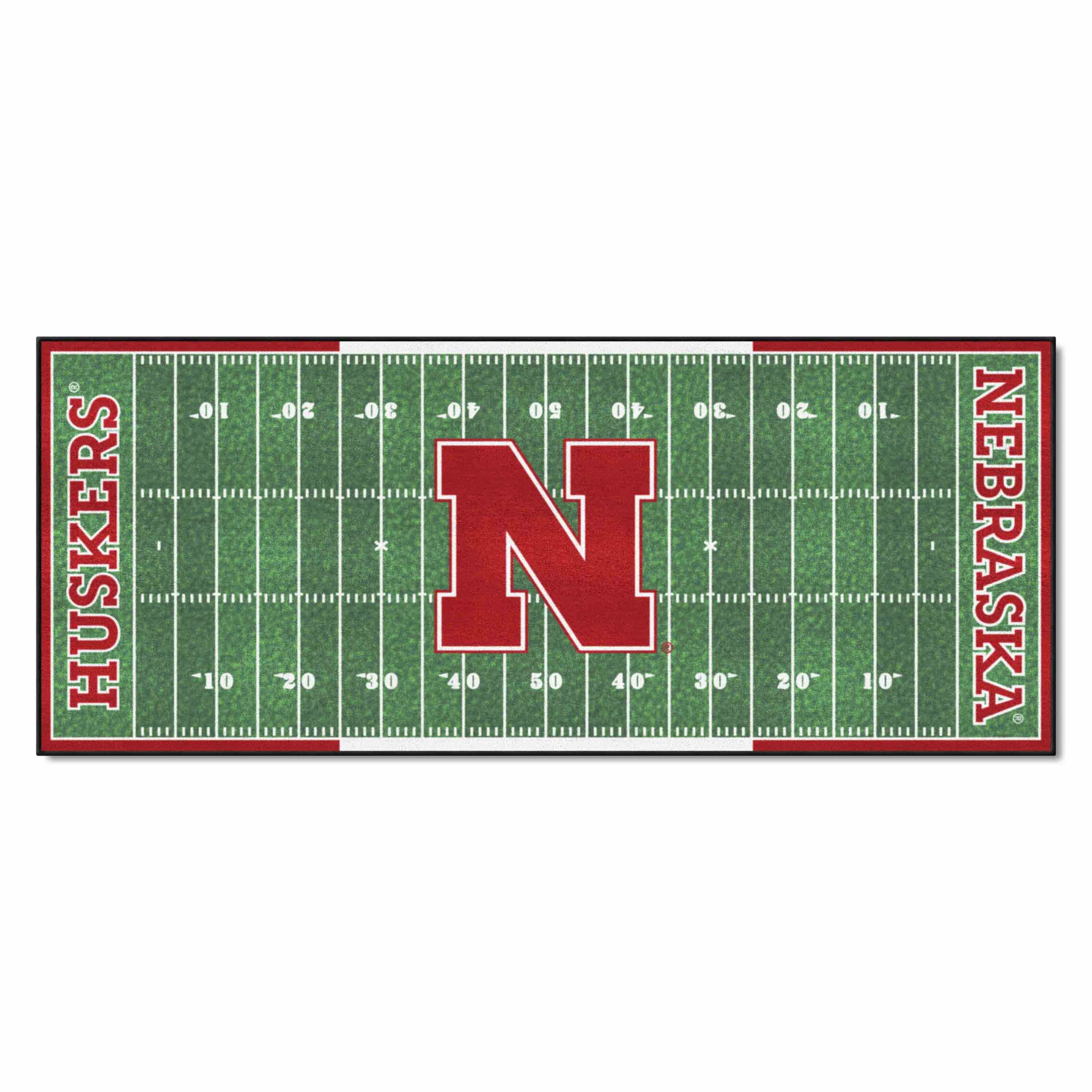 Nebraska Cornhuskers Field Runner Mat - 30in. x 72in. - Nebraska