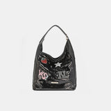 Nicole Lee USA Sequin Patch Shoulder Bag