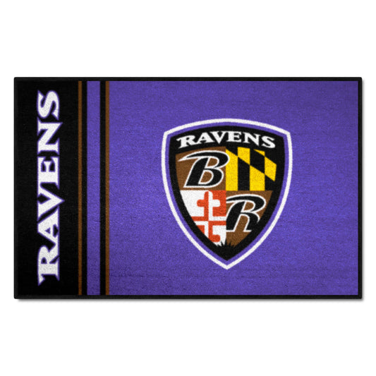 Baltimore Ravens Starter Mat Accent Rug Uniform Style - 19in. x 30in. - Baltimore Ravens