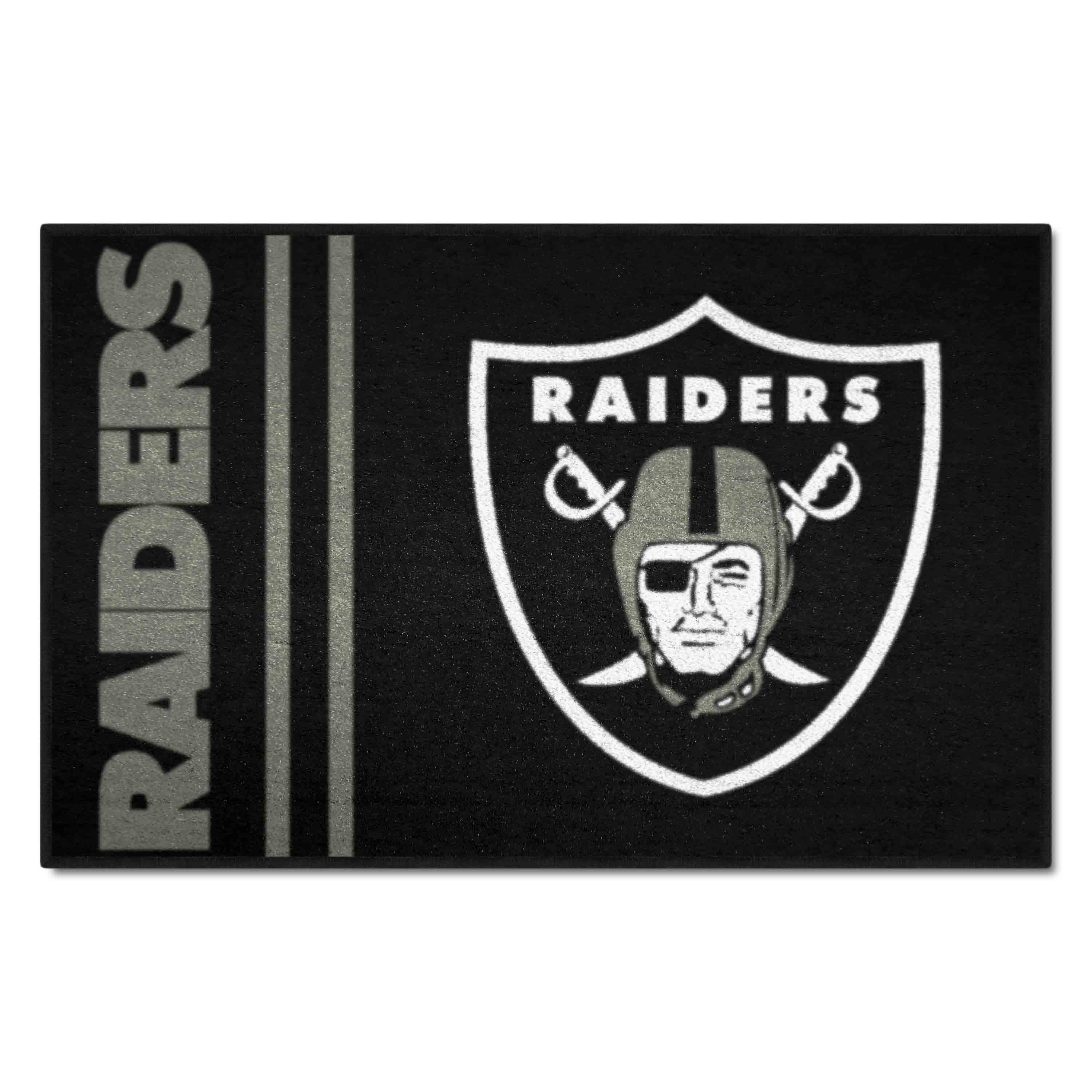 Las Vegas Raiders Starter Mat Accent Rug Uniform Style - 19in. x 30in.