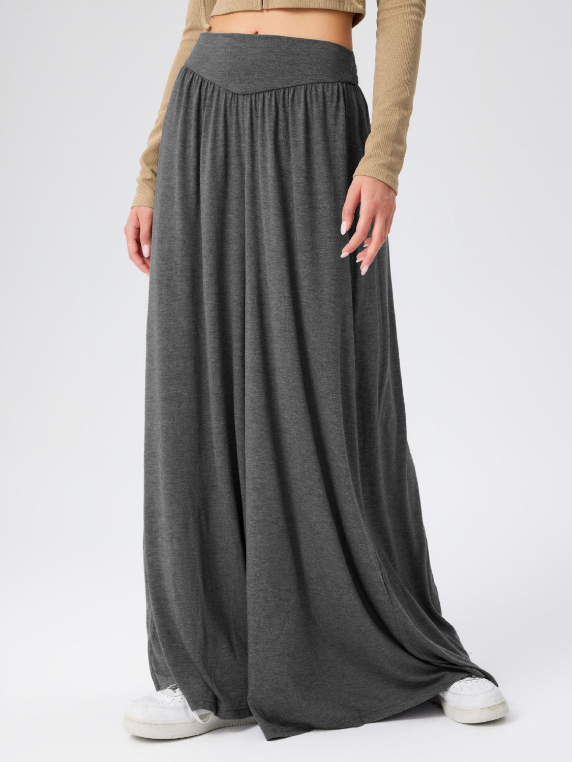 High Waist Wide Leg Pants Trendsi