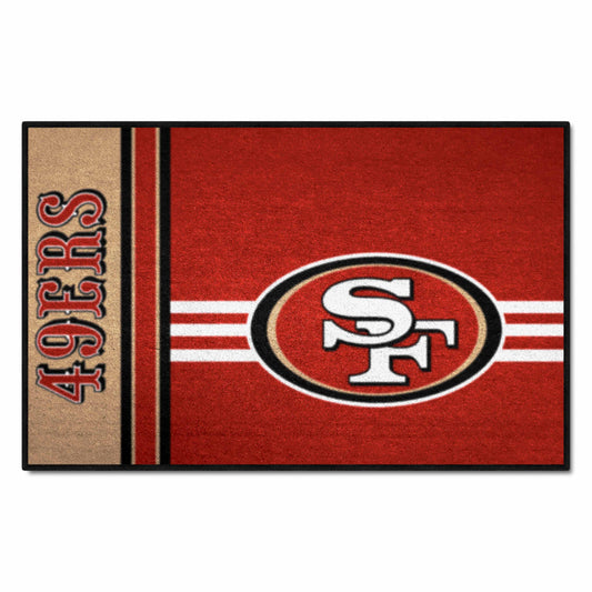 San Francisco 49ers Starter Mat Accent Rug Uniform Style - 19in. x 30in.