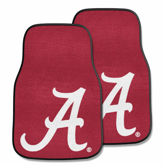 Alabama Crimson Tide Front Carpet Car Mat Set - 2 Pieces