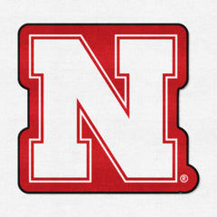 Nebraska Cornhuskers Mascot Rug - "Herbie Husker" Logo, Red - Nebraska