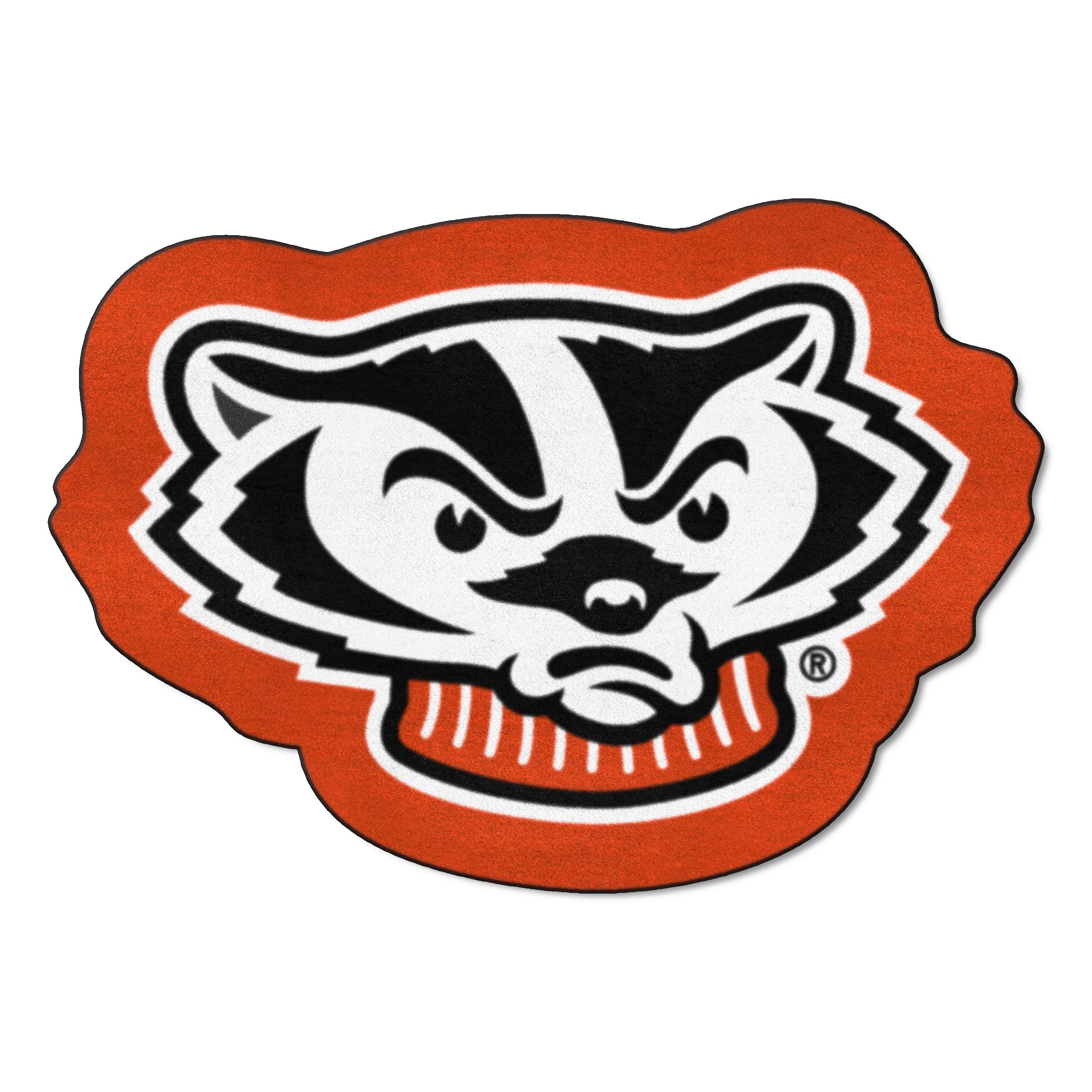 Wisconsin Badgers Mascot Rug