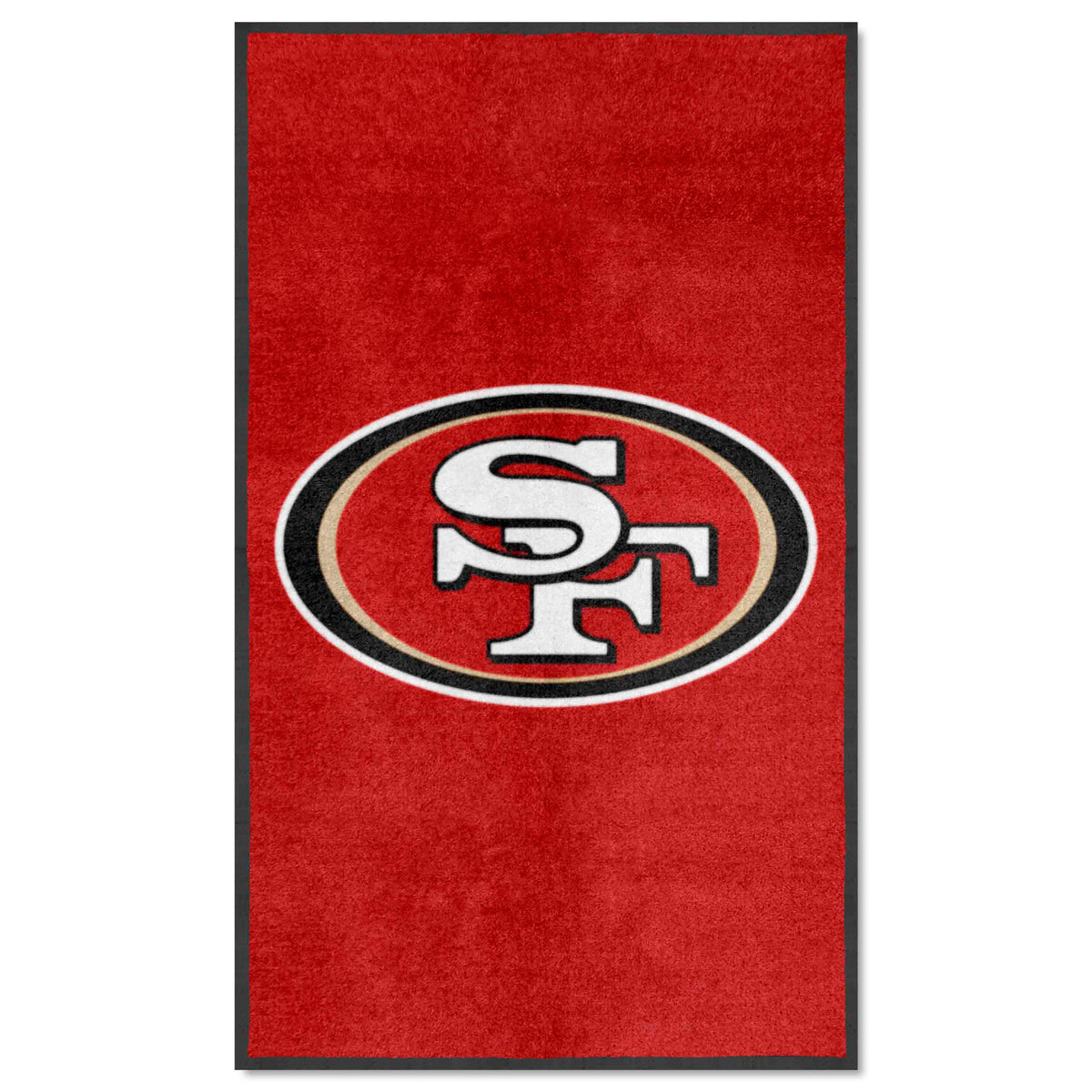 San Francisco 49ers 3X5 High-Traffic Mat with Durable Rubber Backing - Portrait Orientation