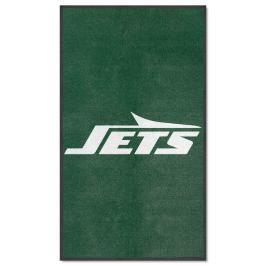 New York Jets 3X5 High-Traffic Mat with Durable Rubber Backing - Portrait Orientation - New York Jets