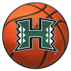 Hawaii Rainbows Basketball Rug - 27in. Diameter