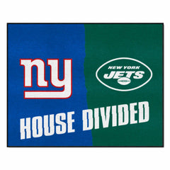 NFL House Divided - Giants / Jets House Divided Rug - 34 in. x 42.5 in. - NFL House Divided - Giants / Jets