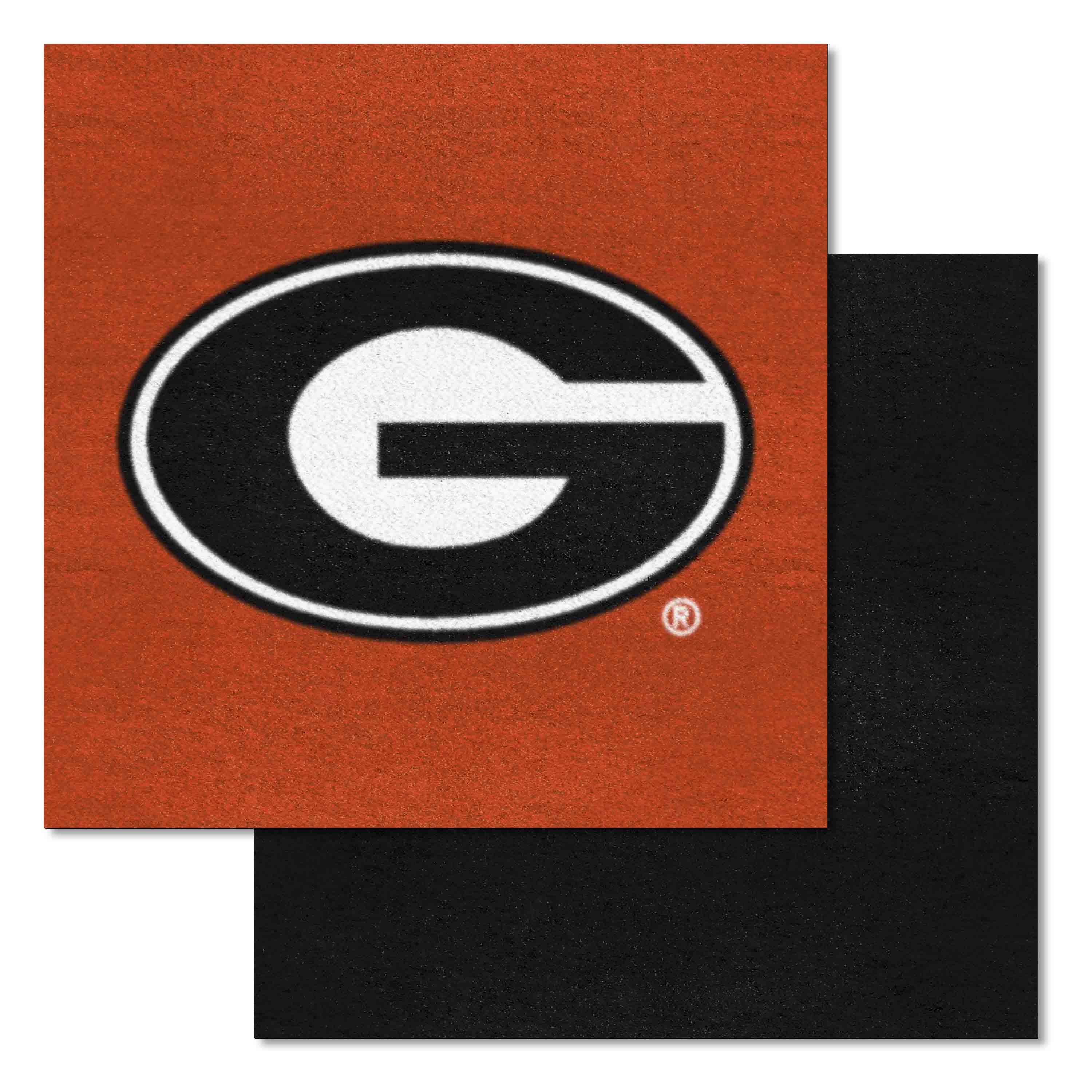 Georgia Bulldogs "G" Logo Team Carpet Tiles - 45 Sq Ft.