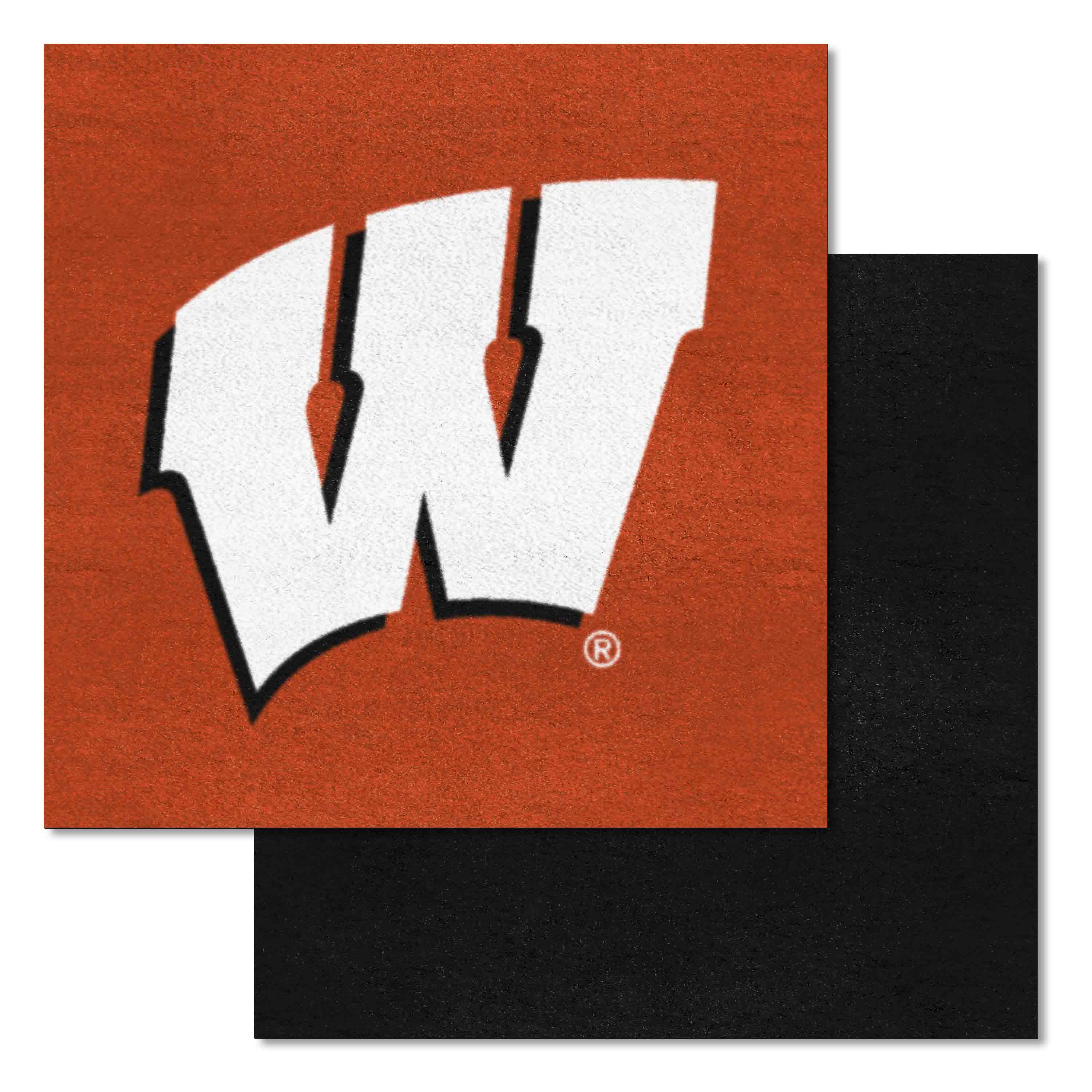 Wisconsin Badgers Team Carpet Tiles - 45 Sq Ft.