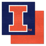 Illinois Illini Team Carpet Tiles - 45 Sq Ft.