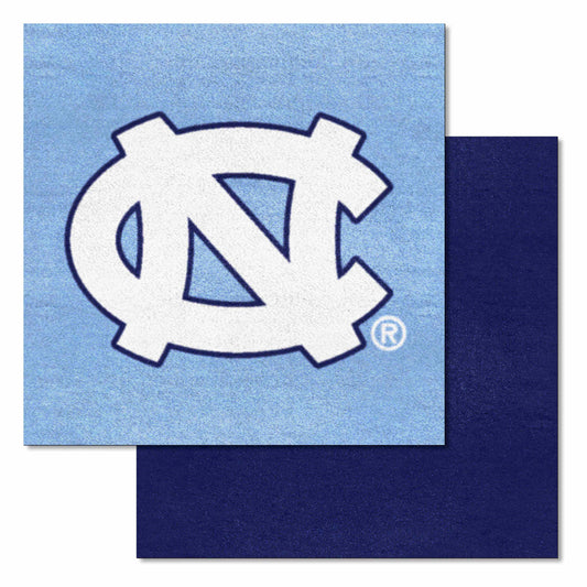 North Carolina Tar Heels Team Carpet Tiles - 45 Sq Ft.