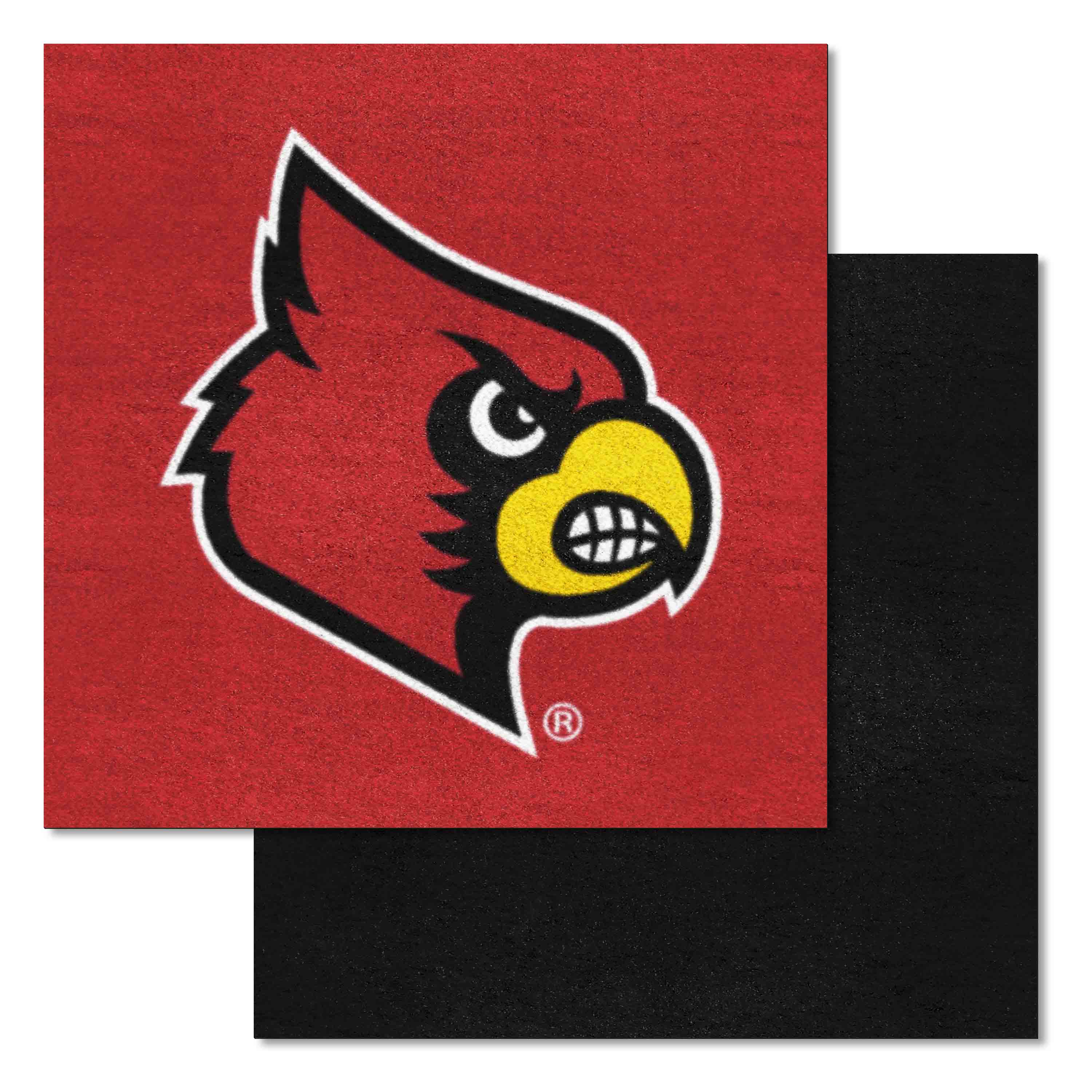 Louisville Cardinals Team Carpet Tiles - 45 Sq Ft.