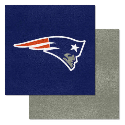 New England Patriots Team Carpet Tiles - 45 Sq Ft. - New England Patriots