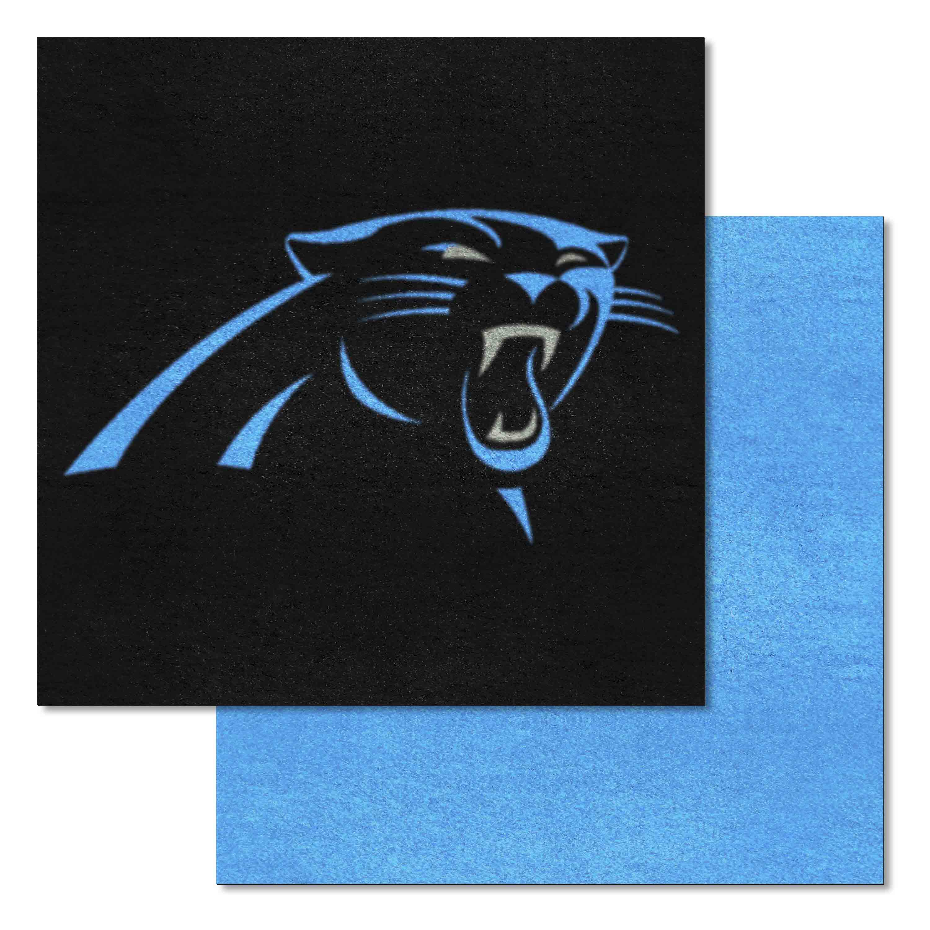 Carolina Panthers Team Carpet Tiles - 45 Sq Ft. - Carolina Panthers