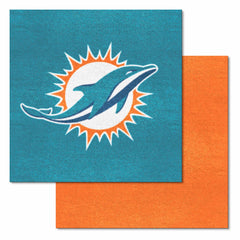 Miami Dolphins Team Carpet Tiles - 45 Sq Ft.