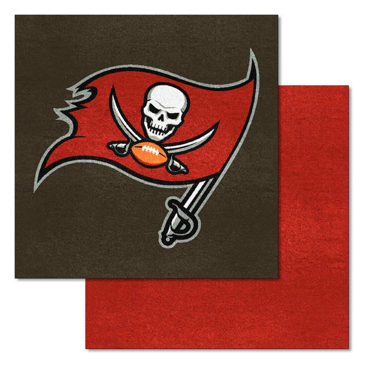 Tampa Bay Buccaneers Team Carpet Tiles - 45 Sq Ft.