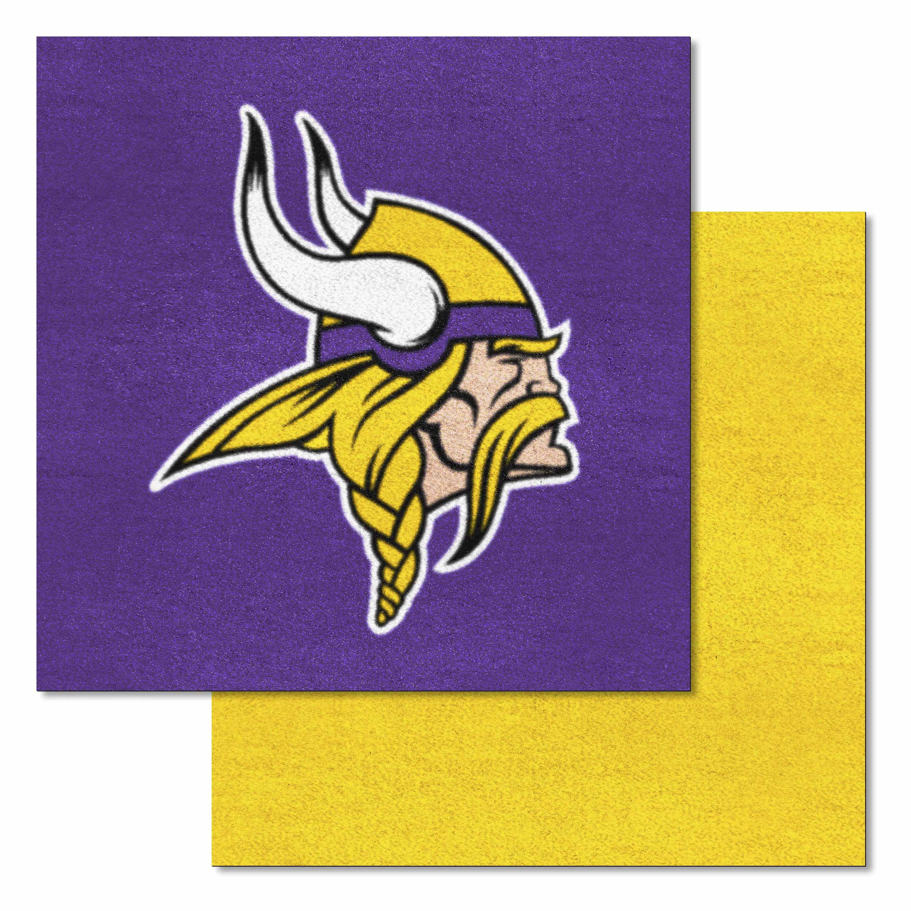 Minnesota Vikings Team Carpet Tiles - 45 Sq Ft.