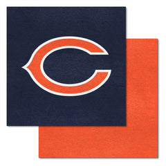 Chicago Bears Team Carpet Tiles - 45 Sq Ft. - Chicago Bears