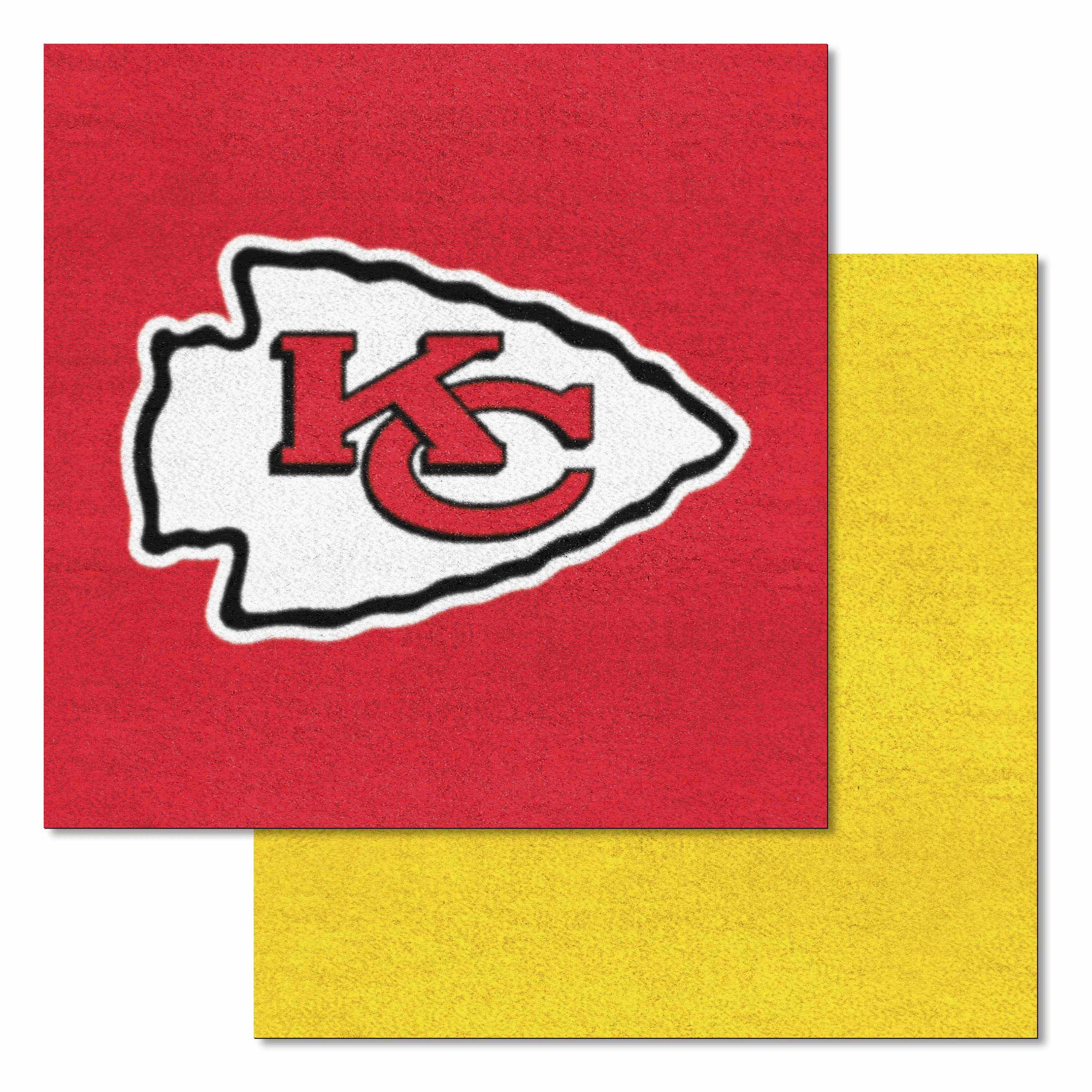 Kansas City Chiefs Team Carpet Tiles - 45 Sq Ft.