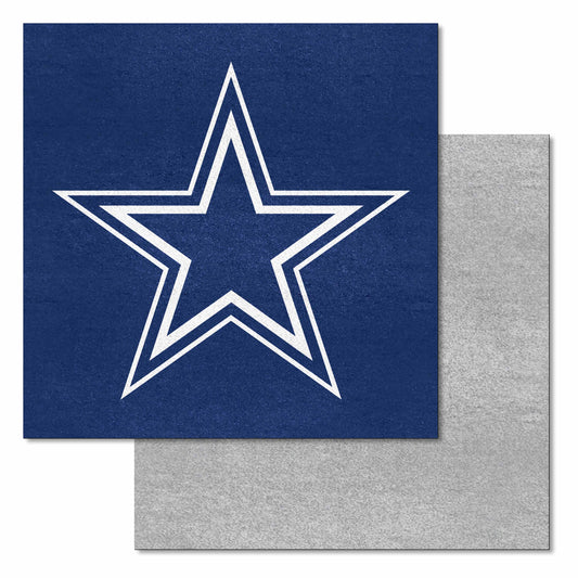 Dallas Cowboys Team Carpet Tiles - 45 Sq Ft. - Dallas Cowboys